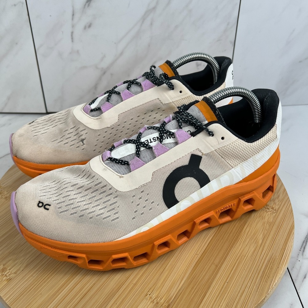 On Cloud Cloudmonster Womens Size 10 Fawn Turmeric Running Walk Shoes 61.98652 - Picture 3 of 15